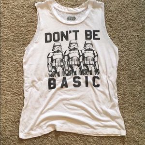 Star Wars “Don’t be basic” muscle tee.